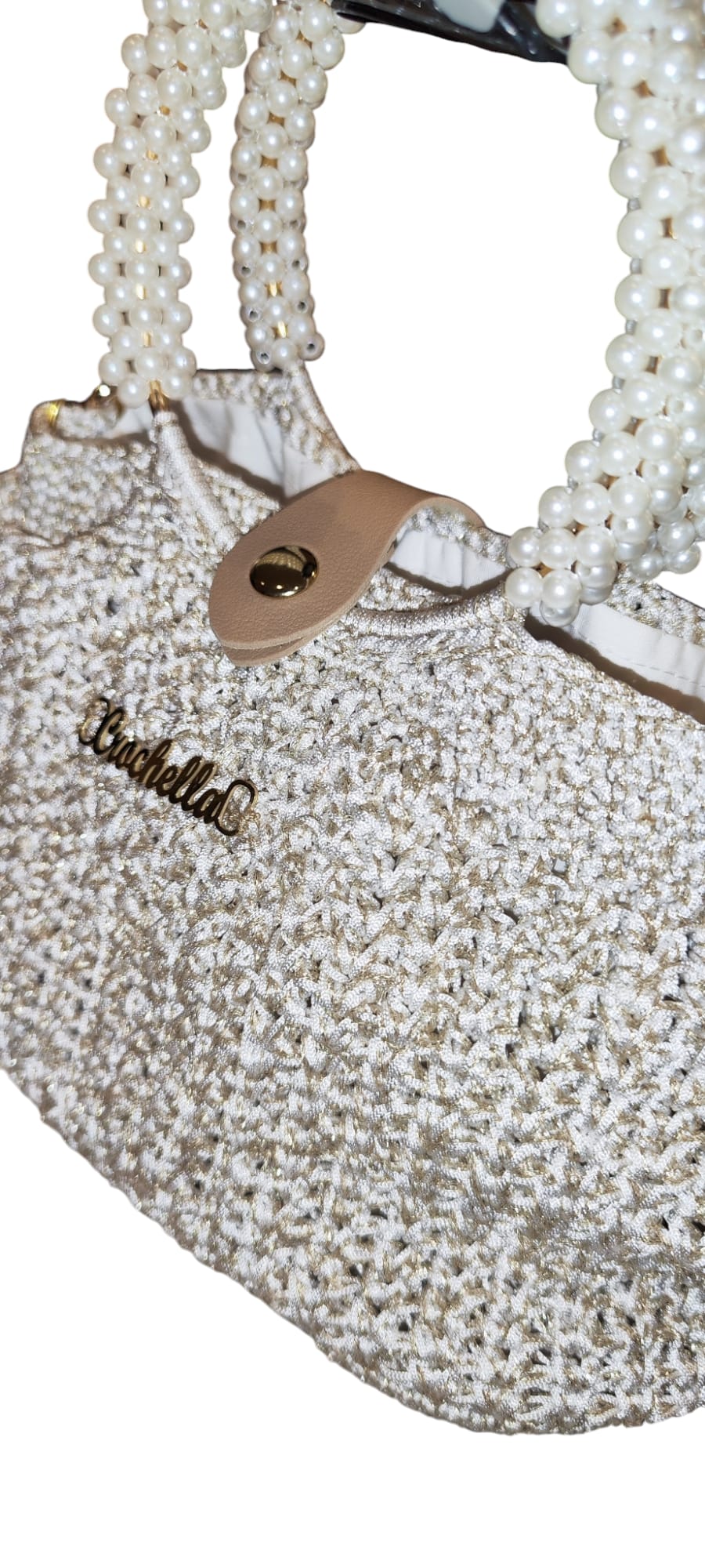 Pearl Luxe Bridal Crochet Bag