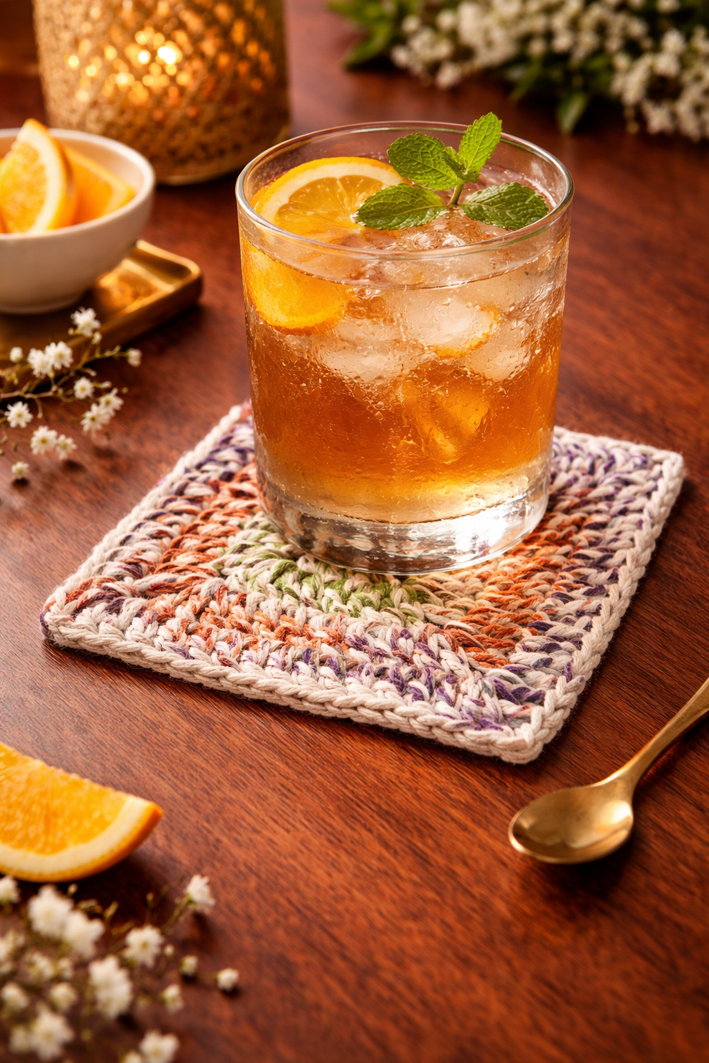 Crochella Luxe Crochet Coasters – Handcrafted Table Elegance