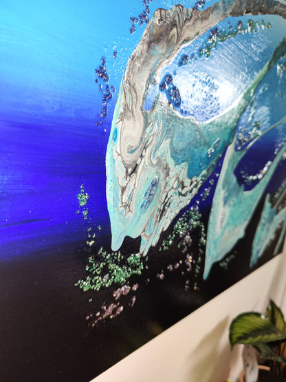 Flowing Serenity – Original Acrylic Water Painting