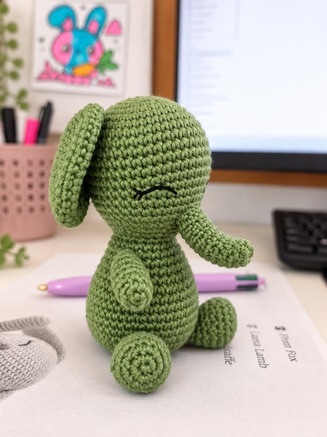 Ellie Elephant Crochet Pattern PDF | Little Lunèra