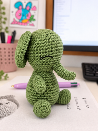Ellie Elephant Crochet Pattern PDF | Little Lunèra