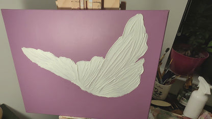 Purple Wings Symphony – Original Acrylic Butterfly Painting